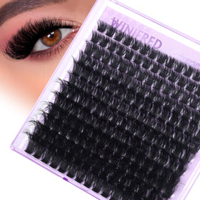 Winifred Lash Clusters 180pcs front view with mixed lengths