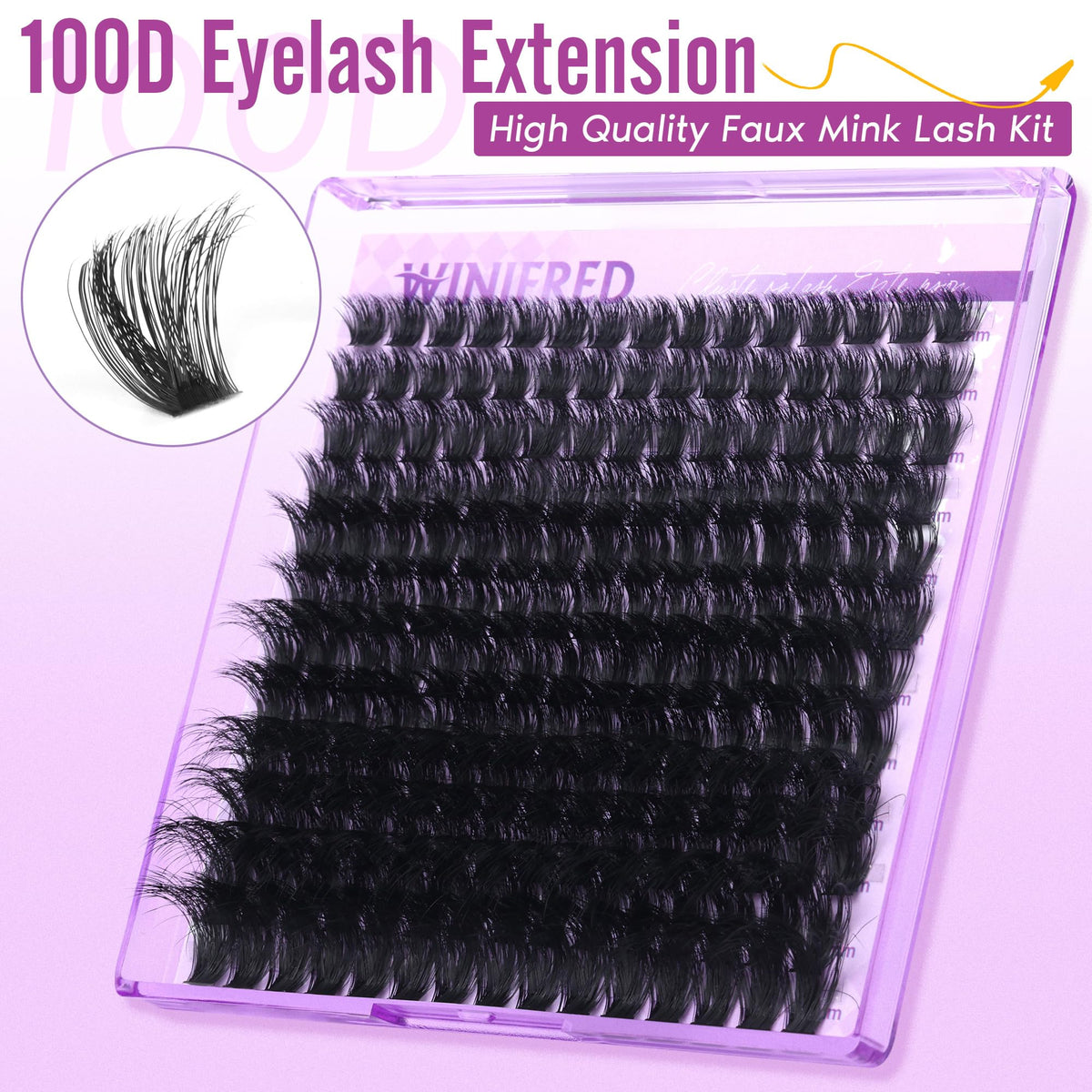 Winifred lash extension kit packaging