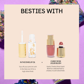 Winky Lux Aurora Glimmer Balm lifestyle scene with tropical background