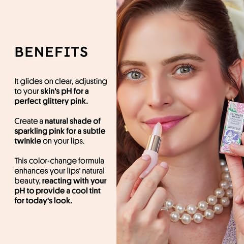 Winky Lux Balm swatched on lips showcasing personalized pink hue