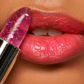 Winky Lux Lavender Glitter Confetti Balm open showing the product