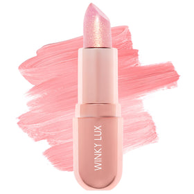 Winky Lux Rosé Glimmer Balm front view with clear packaging
