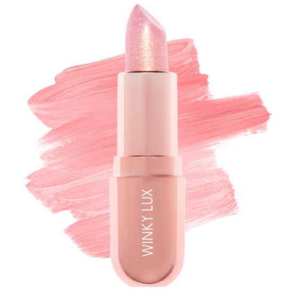 Winky Lux Rosé Glimmer Balm front view with clear packaging