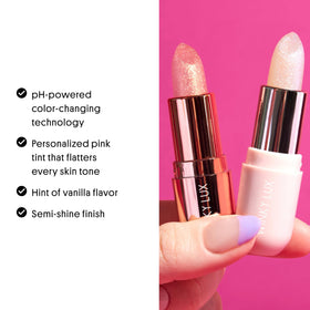 Winky Lux Rosé Glimmer Balm in a lifestyle setting