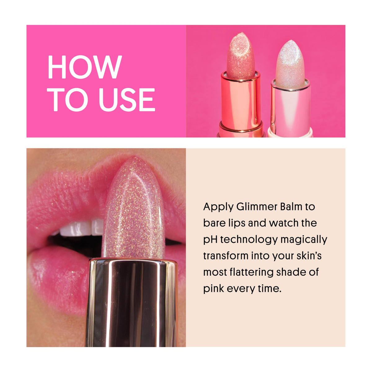 Winky Lux Rosé Glimmer Balm with vanilla scent description