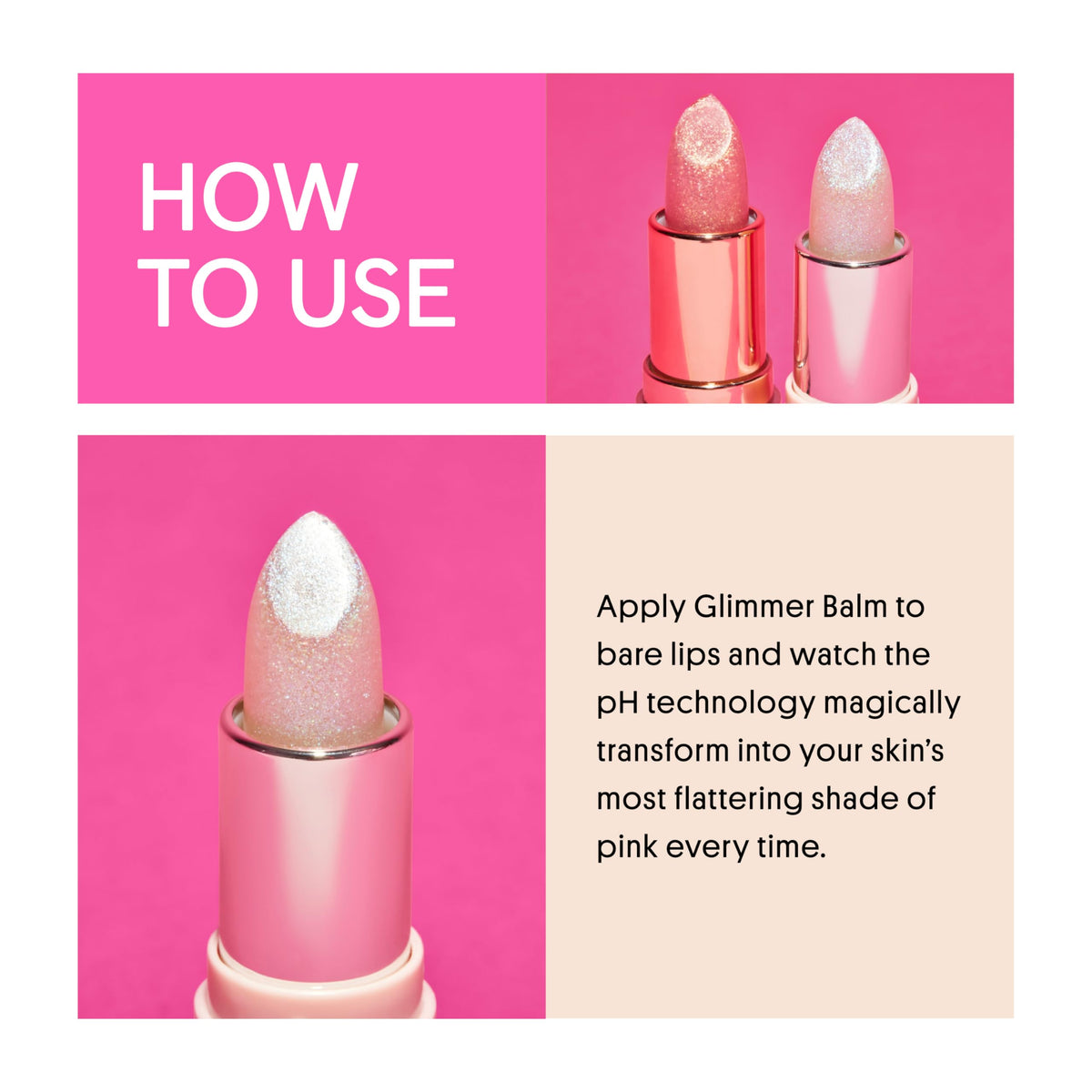Winky Lux Unicorn Glimmer Balm packaging details