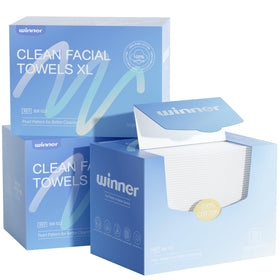 Winner Face Towels XL pack front view with 165 count