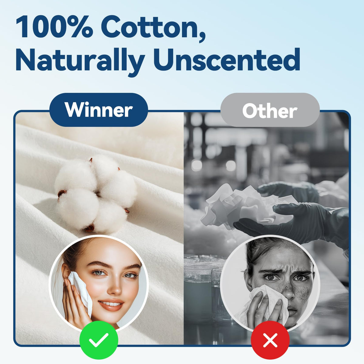 Winner Soft Face Towels in a bathroom setting