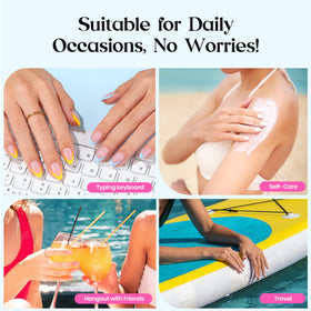 Wipes included in the Beetles Press On Nails Kit