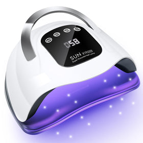 Wisdompark 320W UV LED Nail Lamp front view with detachable base