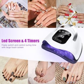 Wisdompark nail lamp with gel polish application