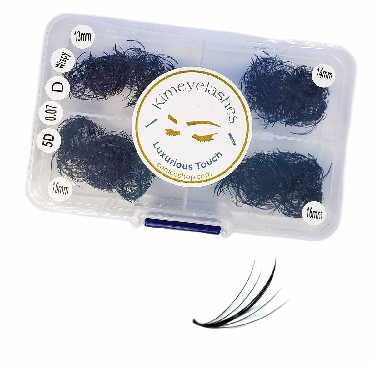 Wispy 1000 premade volume fans mixed lengths 9-12mm, 11-14mm, 13-16mm
