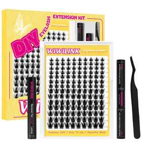 WiWiLINK California Sunset Lash Kit front view with lash clusters