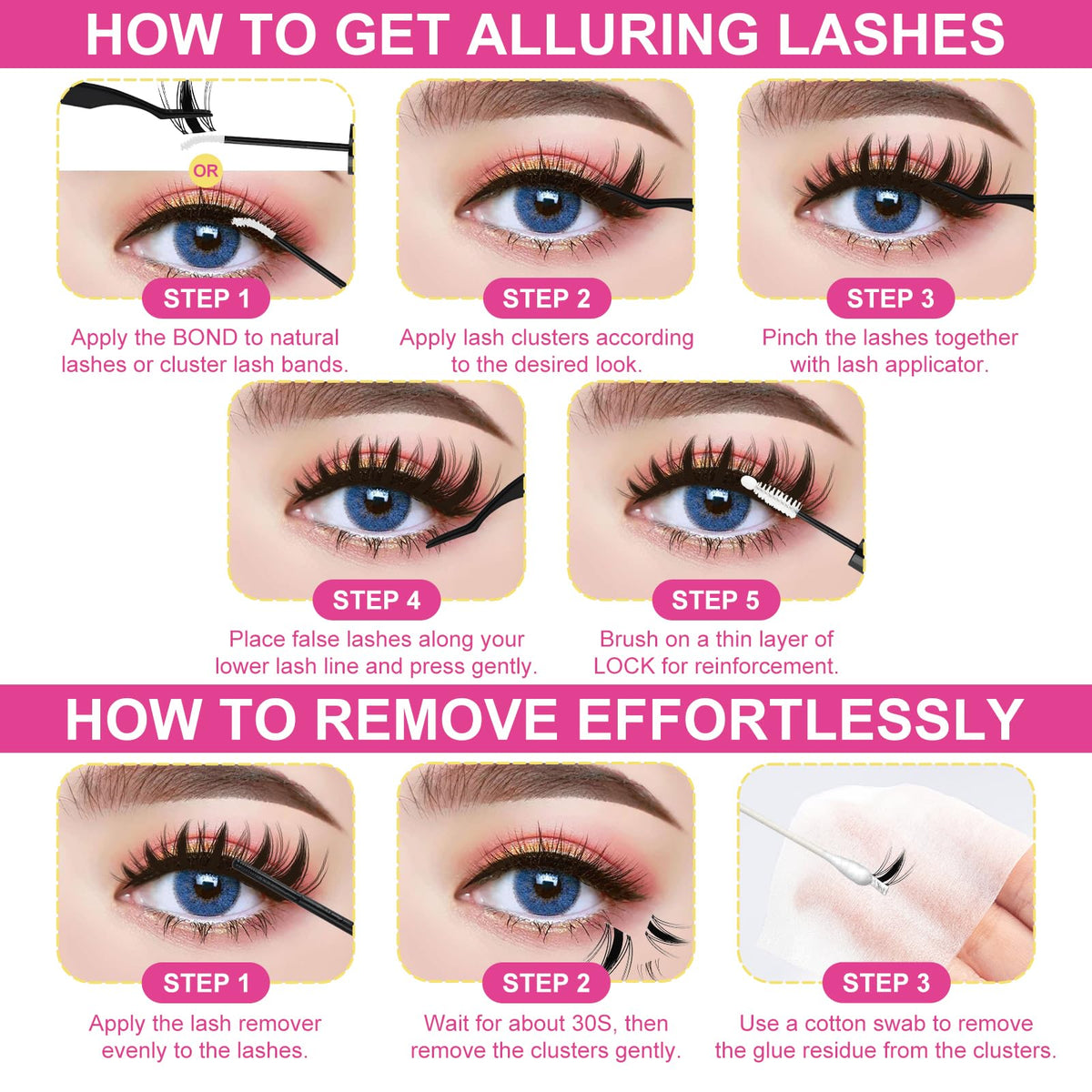 WiWiLINK California Sunset Lash Kit lifestyle scene with model