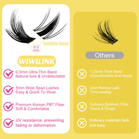 WiWiLINK California Sunset Lash Kit open with clusters displayed