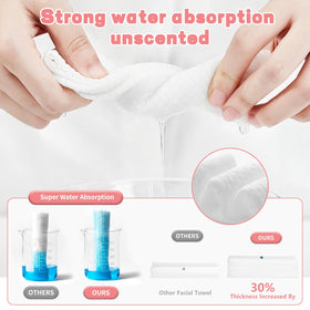 WMQL Disposable Face Towels pop-up design feature