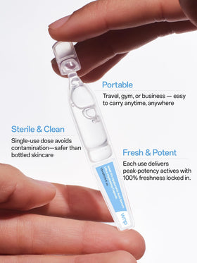 WNP Hyaluronic Acid Face Serum 3% Hydrating Ampoule opened