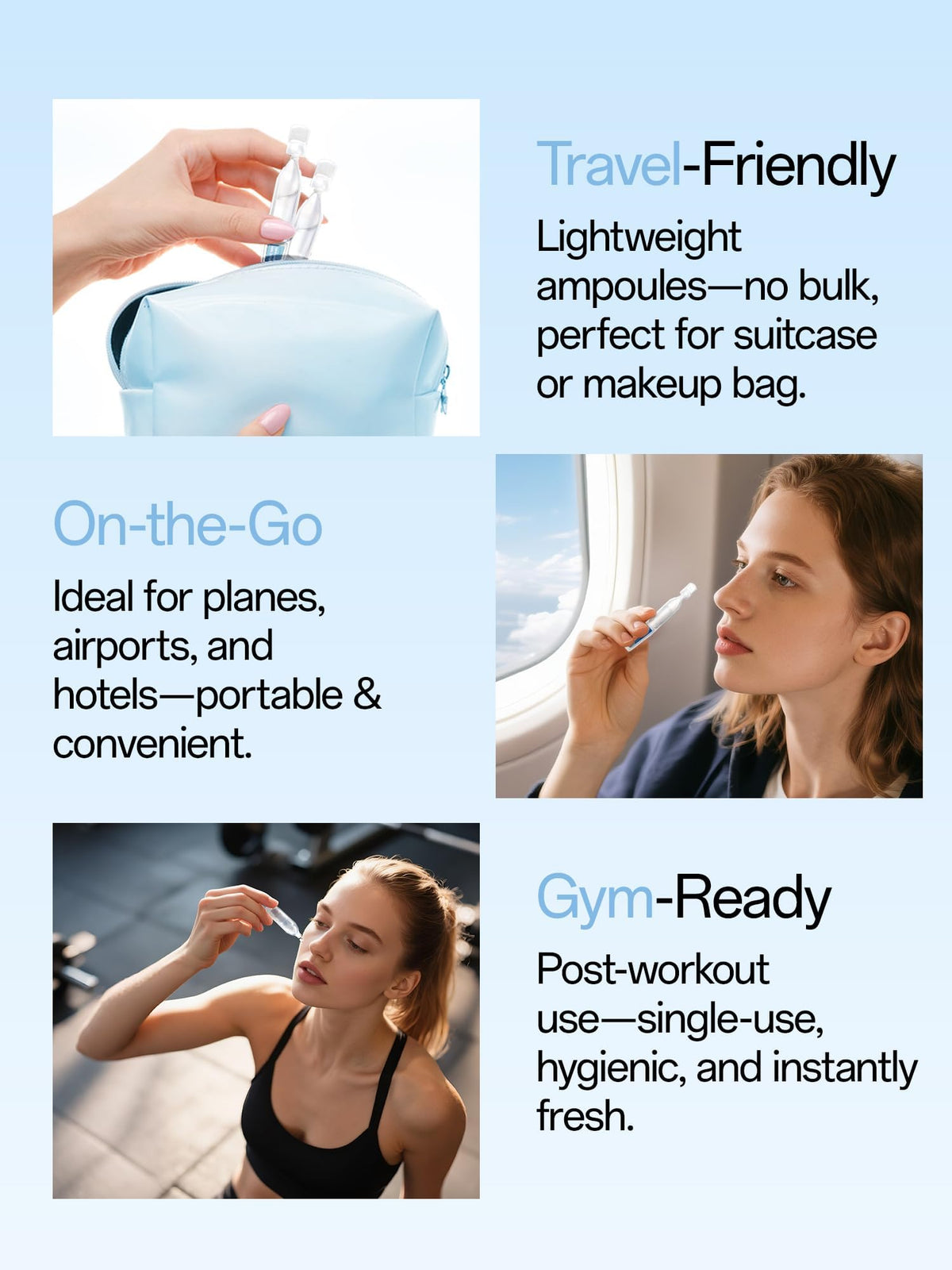 WNP Hyaluronic Acid Face Serum 3% Hydrating Ampoule texture on skin