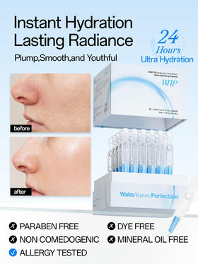 WNP Hyaluronic Acid Serum ampoule close-up