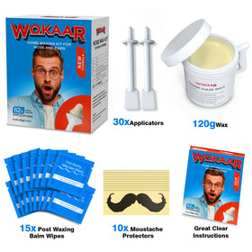 Wokaar Nose Wax Kit applicators in use for hair removal