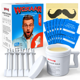 Wokaar Nose Wax Kit front view with wax and applicators