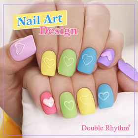 Woman applying Double Rhythm gel polish