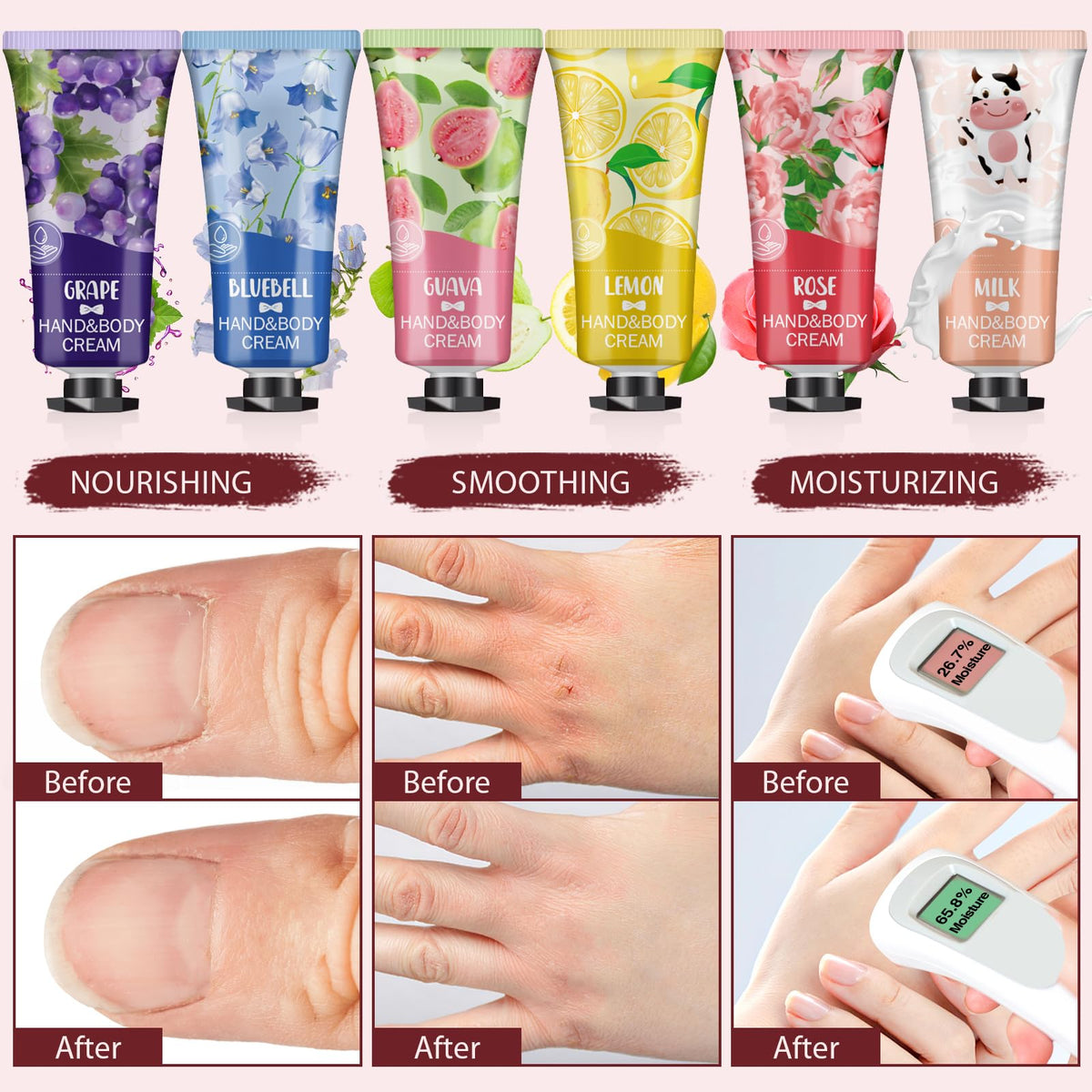 Woman holding VESPRO hand cream while travelling