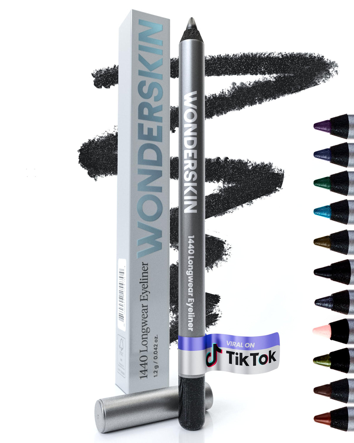 Wonderskin 1440 Eyeliner Pencil front view with vibrant colour