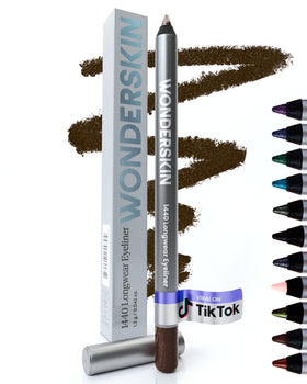 Wonderskin 1440 Eyeliner Pencil in black color front view