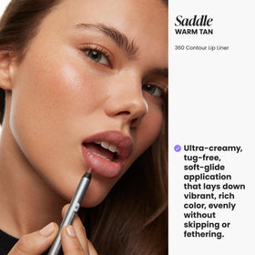 Wonderskin 360 Contour Lip Liner on lips for ombre effect