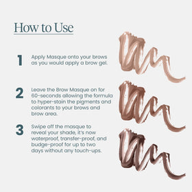 Wonderskin Eyebrow Stain 40g with makeup tools