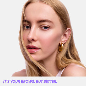 Wonderskin Eyebrow Stain displayed with other makeup items