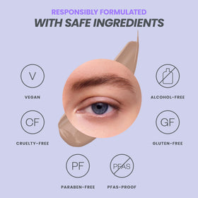 Wonderskin Eyebrow Stain in use during makeup application