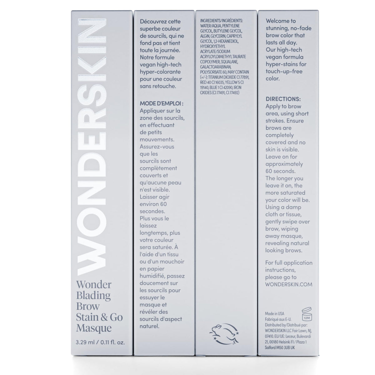 Wonderskin Eyebrow Stain side view showing product details