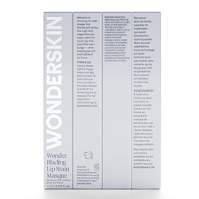 Wonderskin Lip Stain displayed with makeup accessories