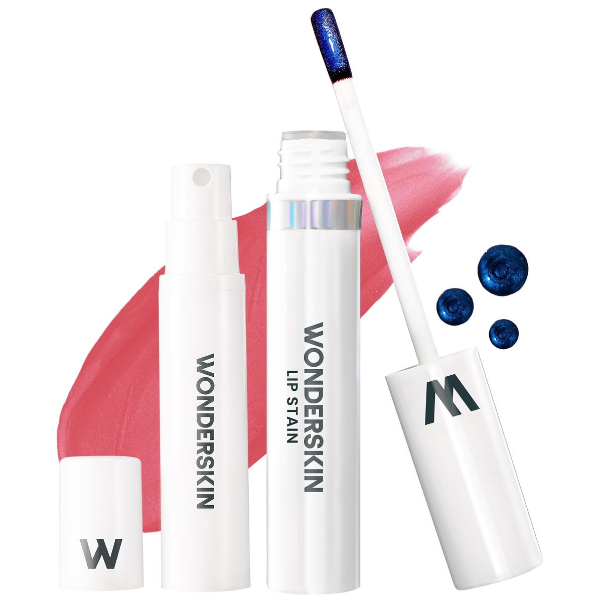 Wonderskin Lip Stain Kit front view with shades displayed