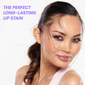 Wonderskin Lip Stain lifestyle scene with makeup