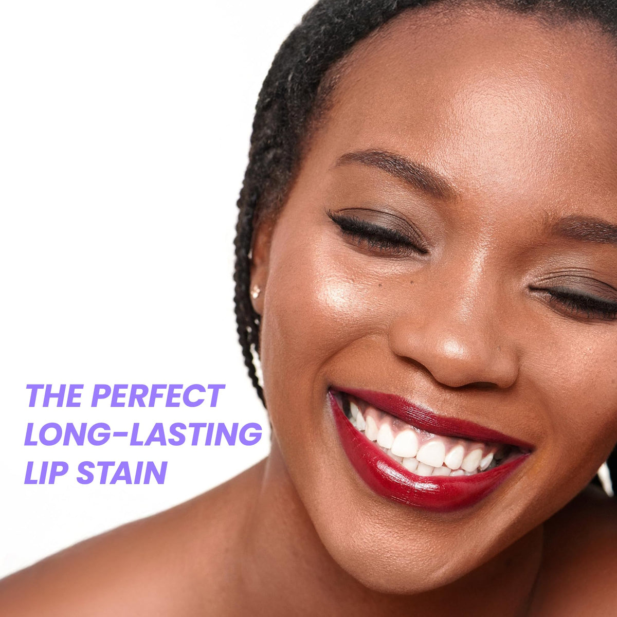 Wonderskin Lip Stain on model's lips