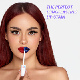 Wonderskin Lip Stain swatches on skin