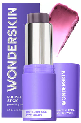 Wonderskin pH-Activated Cream Blush Stick in grey front view