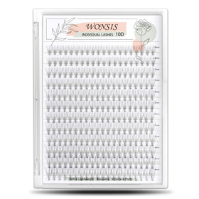 WONSIS Individual Lashes 240 pcs front view with C curl