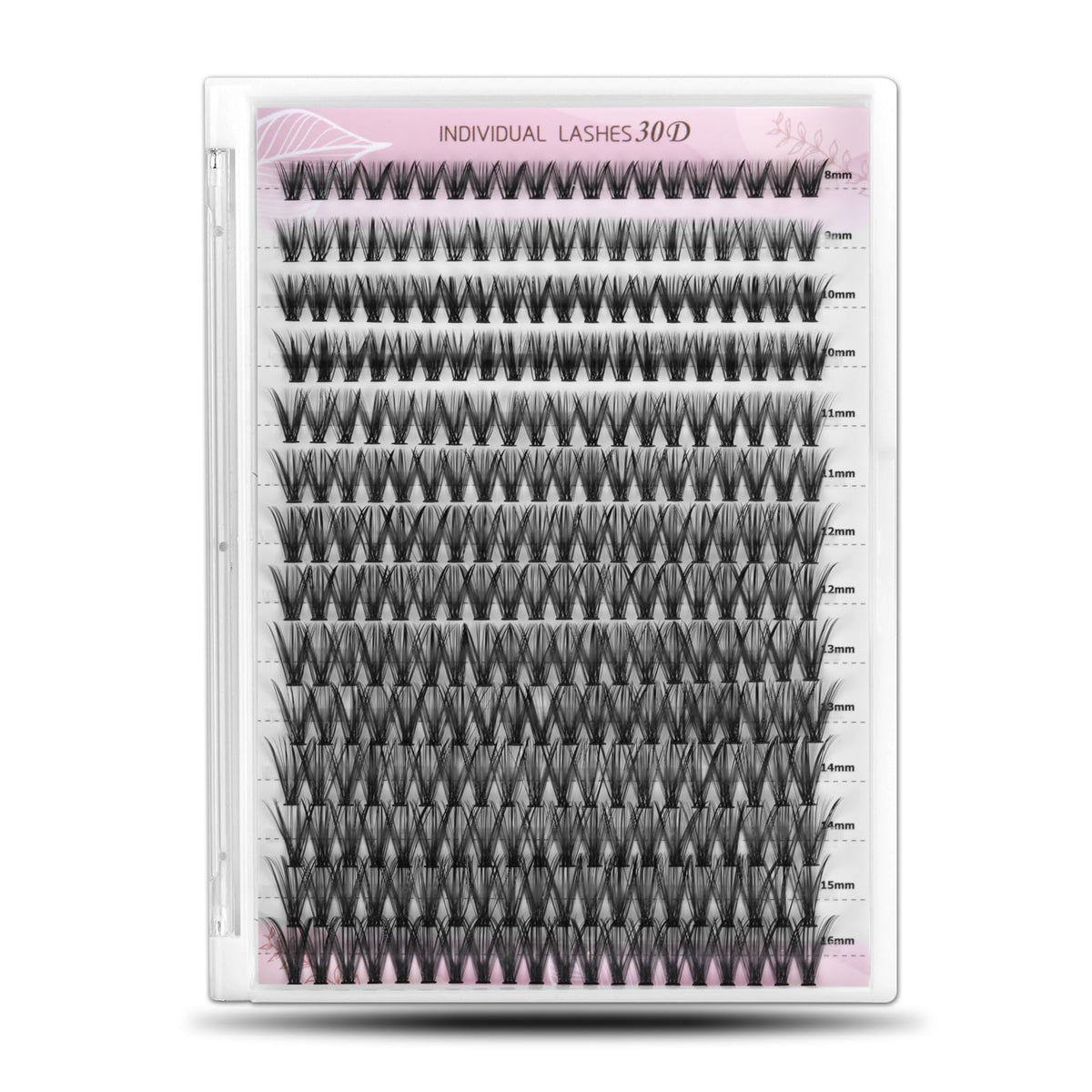 WONSIS Individual Lashes 280 pcs cluster lashes front view