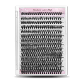 WONSIS Individual Lashes 280 pcs cluster lashes front view