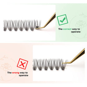 WONSIS Lash Clusters mixed lengths 10-14mm