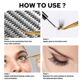 WONSIS lashes in various lengths from 8mm to 16mm