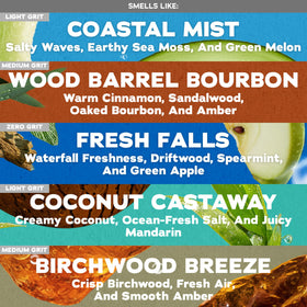 Wood Barrel Bourbon bar soap from Dr. Squatch front view