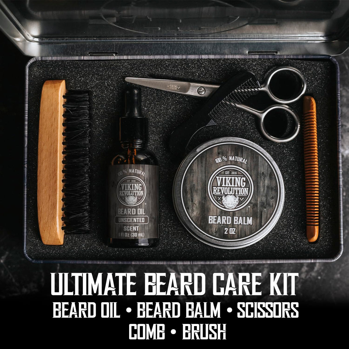 Wooden Boars Hair Beard Brush from Viking Revolution