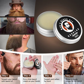 Wooden comb included in Varolan Beard Care Kit