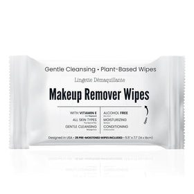 World Amenities Makeup Remover Wipes front view with packaging