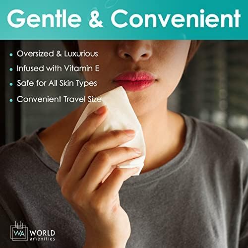 World Amenities Makeup Remover Wipes showing wipes texture